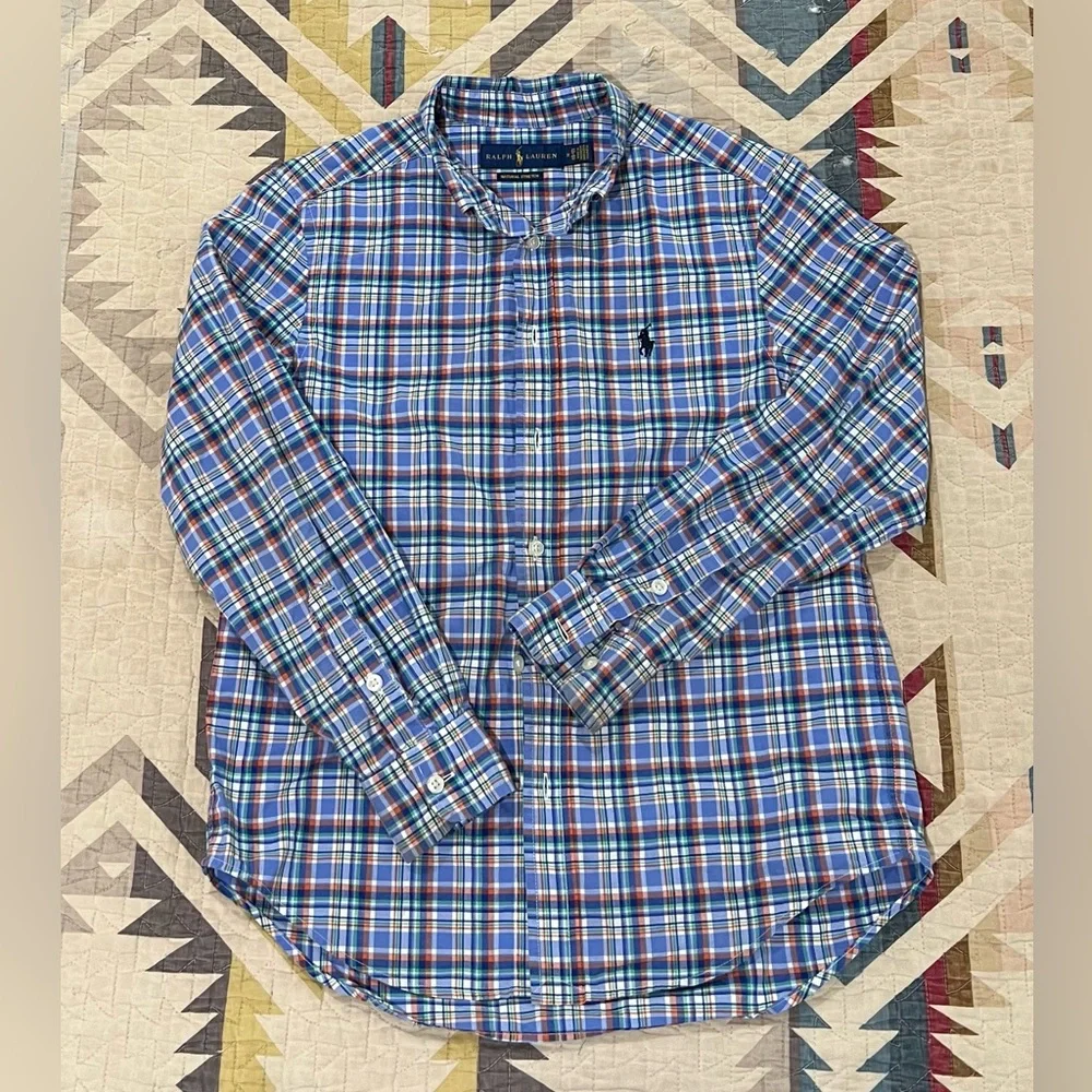 Boys Ralph Lauren long sleeve Polo M 10-12 - Picture 2 of 6
